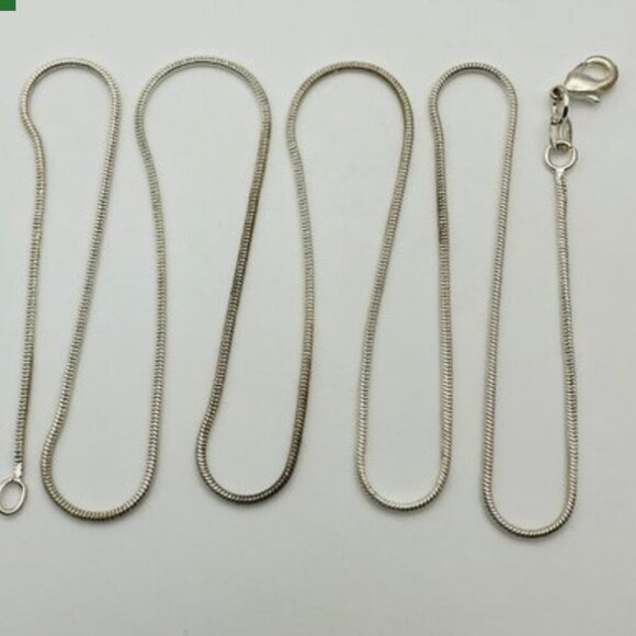 Sterling Silver LOVE Engraved Bar Pendant on Sterling Snake Chain - Picture 9 of 9